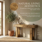 63'' Long Console Table, Farmhouse Entryway Table with Storage