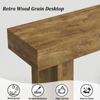 63'' Long Console Table, Farmhouse Entryway Table with Storage