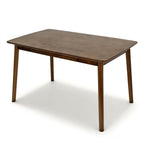 100% Solid Wood 47'' Rectangular Dining Table with Rounded Corners,Walnut