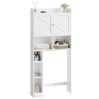 Over-The-Toilet Storage Cabinet with Adjustable Shelf Double Door