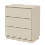 3 Drawer Dresser Set of 2,Modern Endtable,Beige