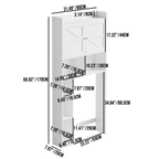 Over-The-Toilet Storage Cabinet with Adjustable Shelf Double Door