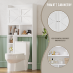 Over-The-Toilet Storage Cabinet with Adjustable Shelf Double Door