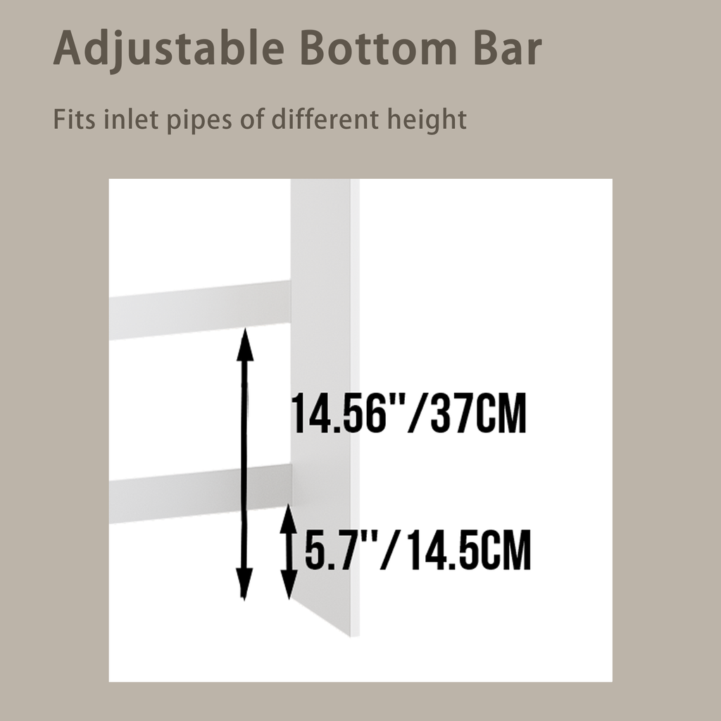 Over-The-Toilet Storage Cabinet with Adjustable Shelf Double Door