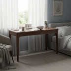 Solid Wood Desk with 2 Drawers,Home Office Desk for Small Spaces