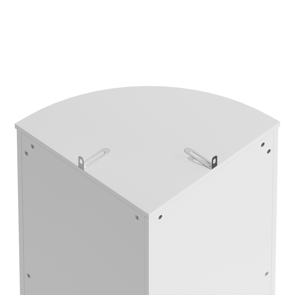 67" Tall Corner Cabinet with 2 Doors and Adjustable Shelves