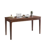 Solid Wood Desk with 2 Drawers,Home Office Desk for Small Spaces