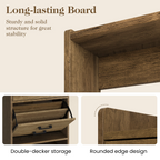 5-in-1 Entryway Shoe Cabinet Storage with Flip Drawer Pegboard