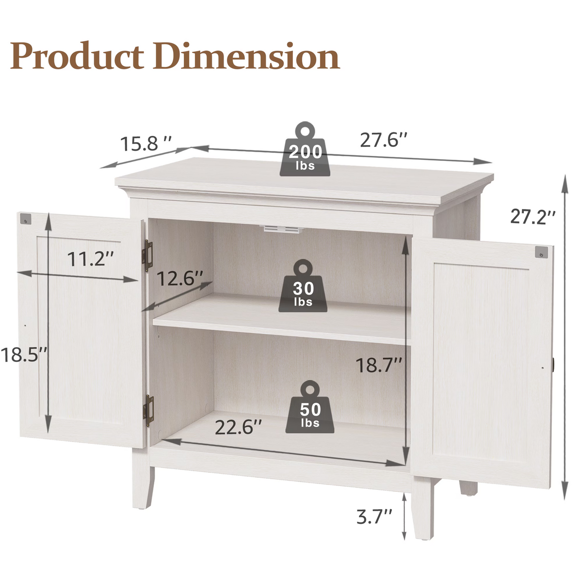 Storage Buffet Cabinet with Rattan Doors Adjustable Shelf,Beige