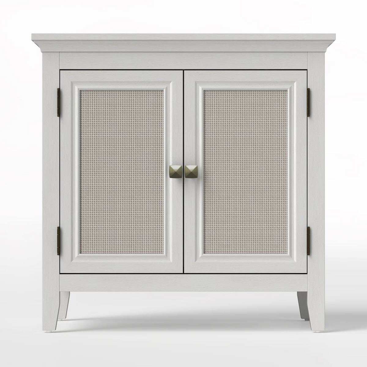 Storage Buffet Cabinet with Rattan Doors Adjustable Shelf,Beige
